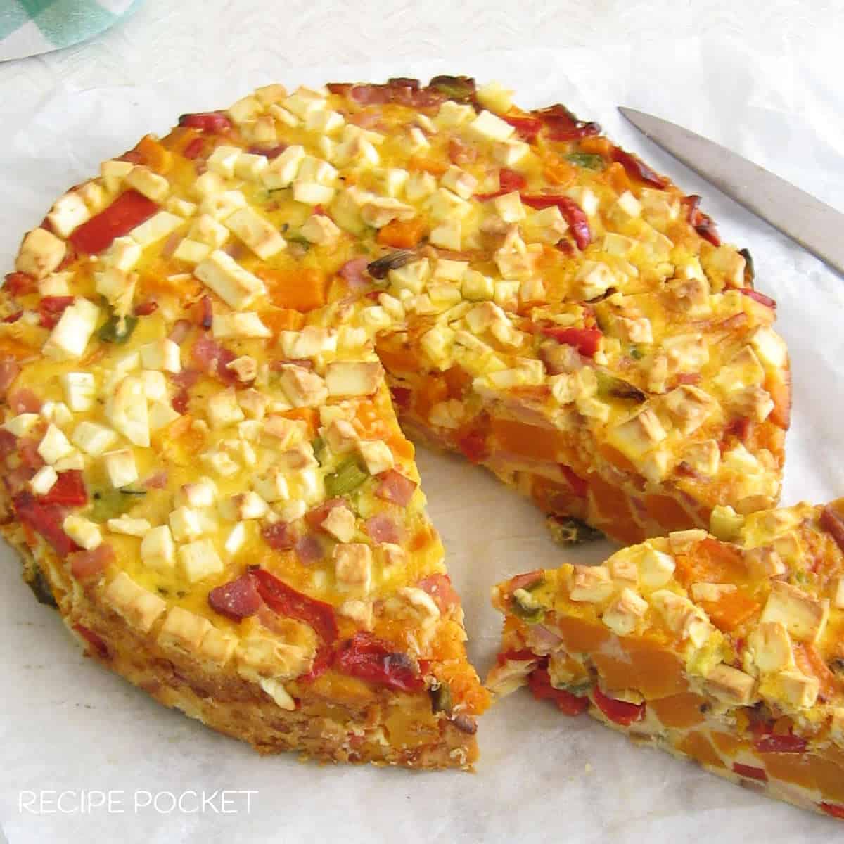 Pumpkin frittata.