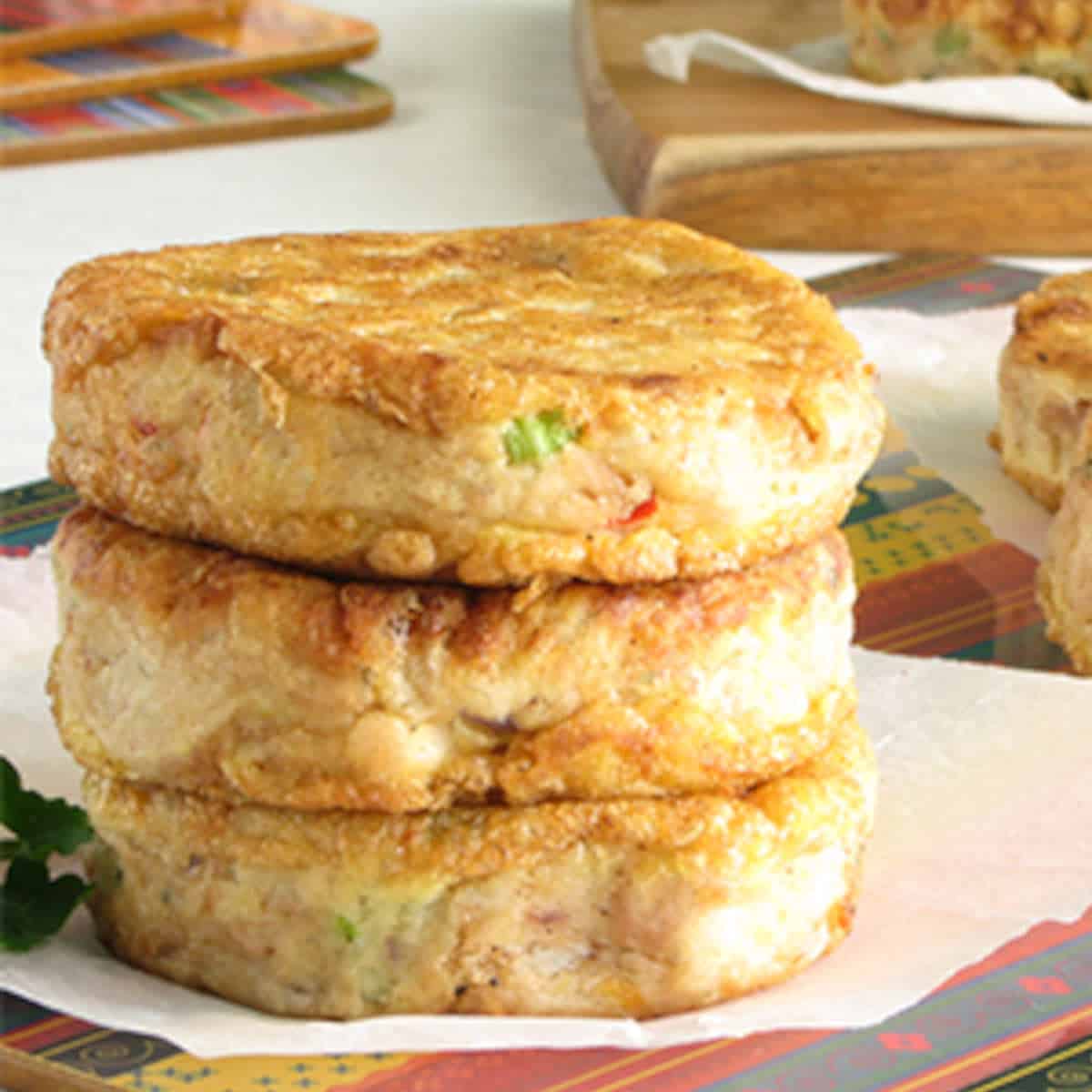 Tuna patties.