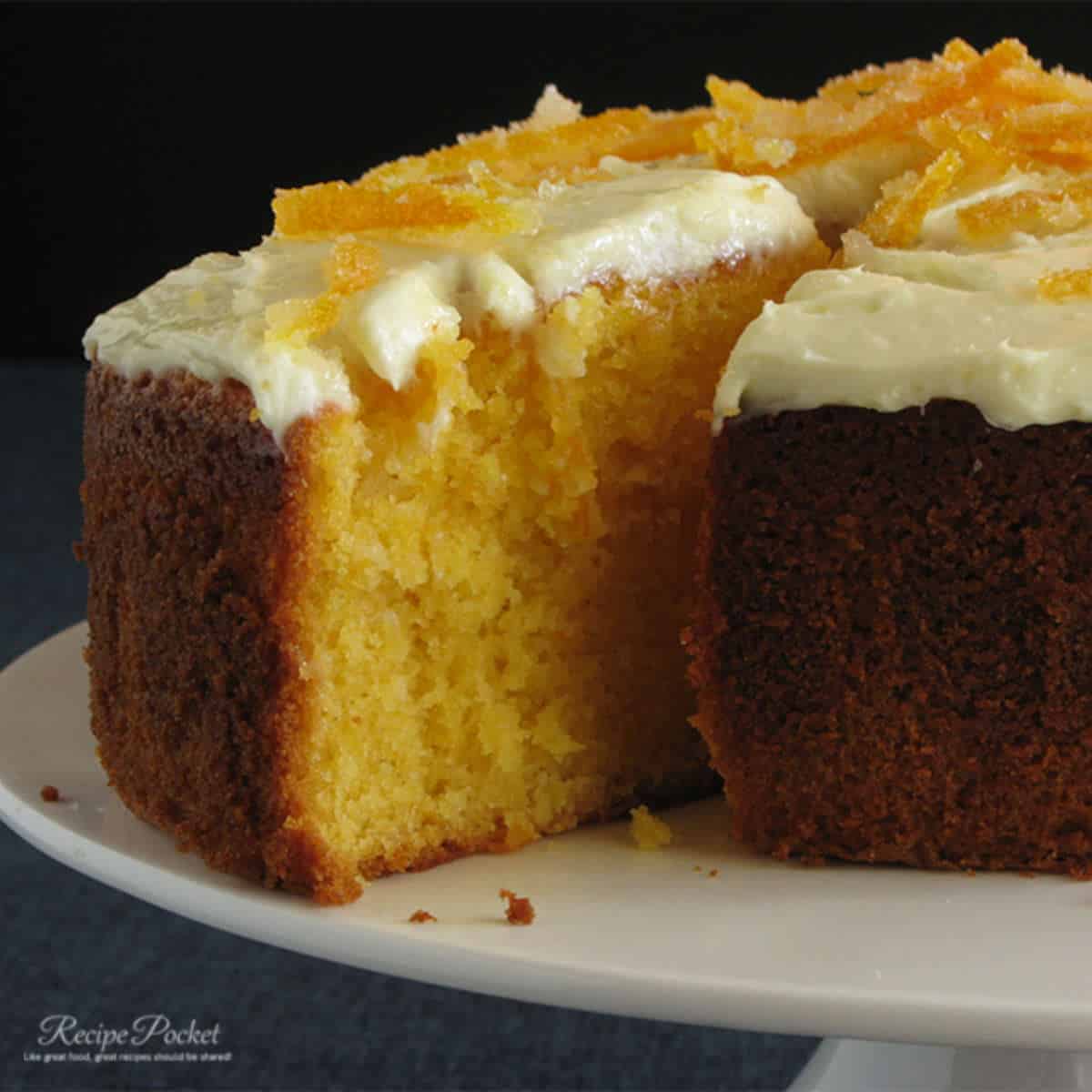 Orange juice cake.
