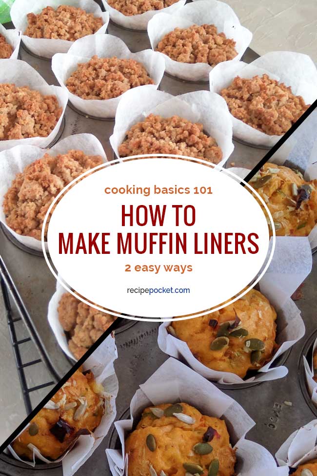 How to make muffin liners.
