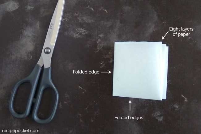 How to make muffin liners. folding.