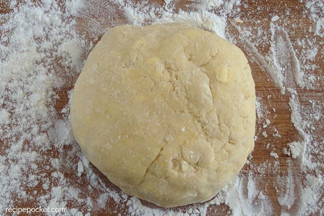 Image showing half quantity of shortcrust pastry.