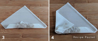 Step 3 - 4 rolling spring roll wrappers