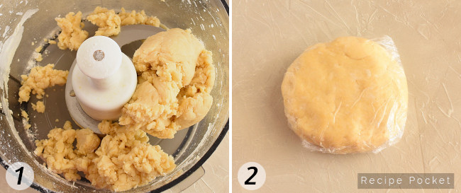 Pastry for quiche lorraine recipe - step by step 1 & 2