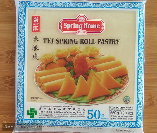 Image showing spring roll pastry.