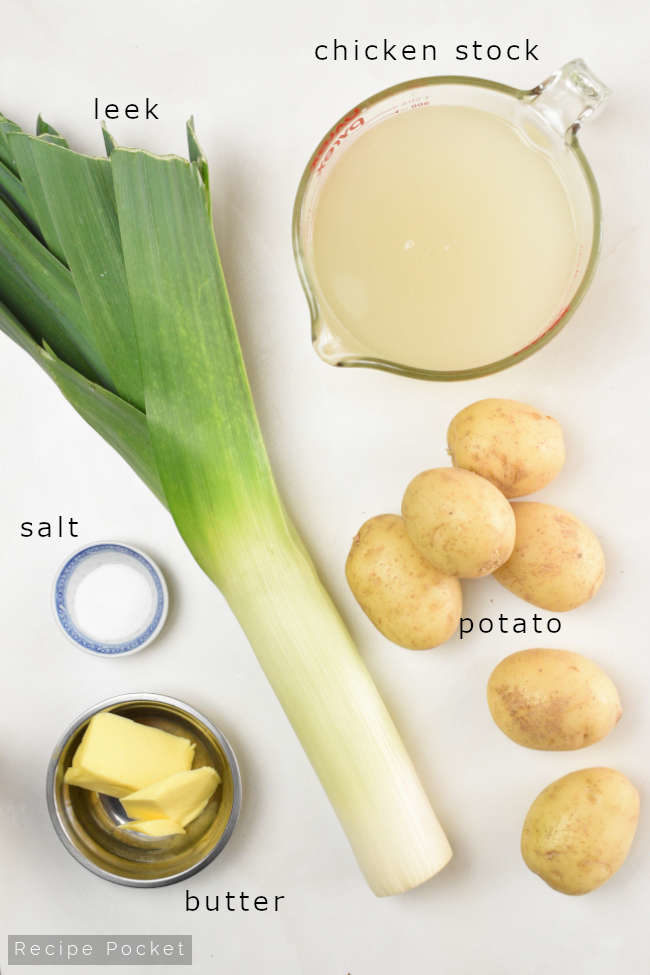 Image showing ingredients to make easy potato soup.