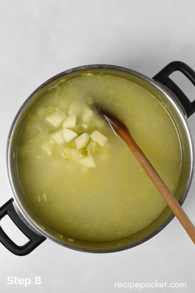 Easy potato soup step by step image # 8
