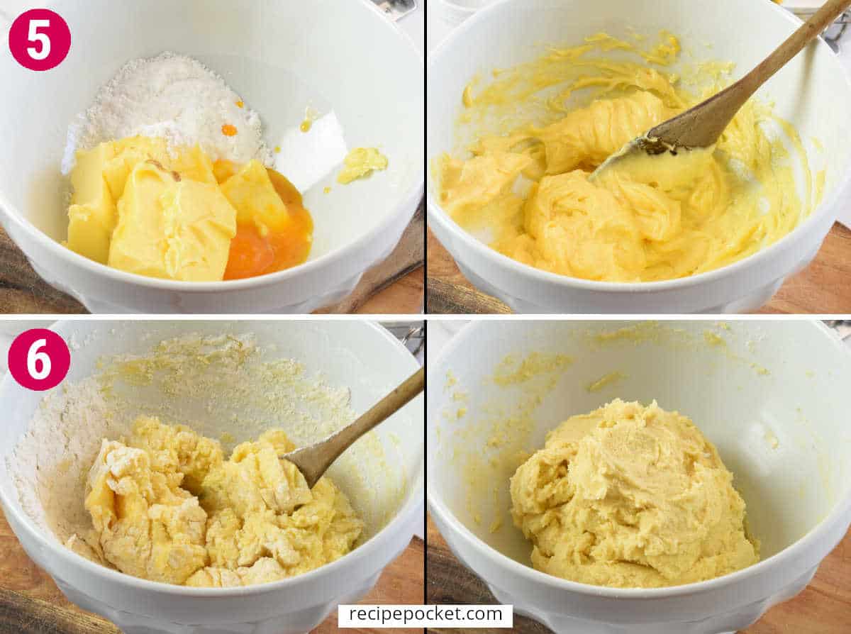 Picture showing the dough being made.
