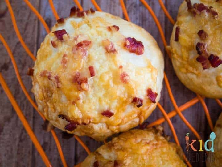 Cheese and bacon rolls.
