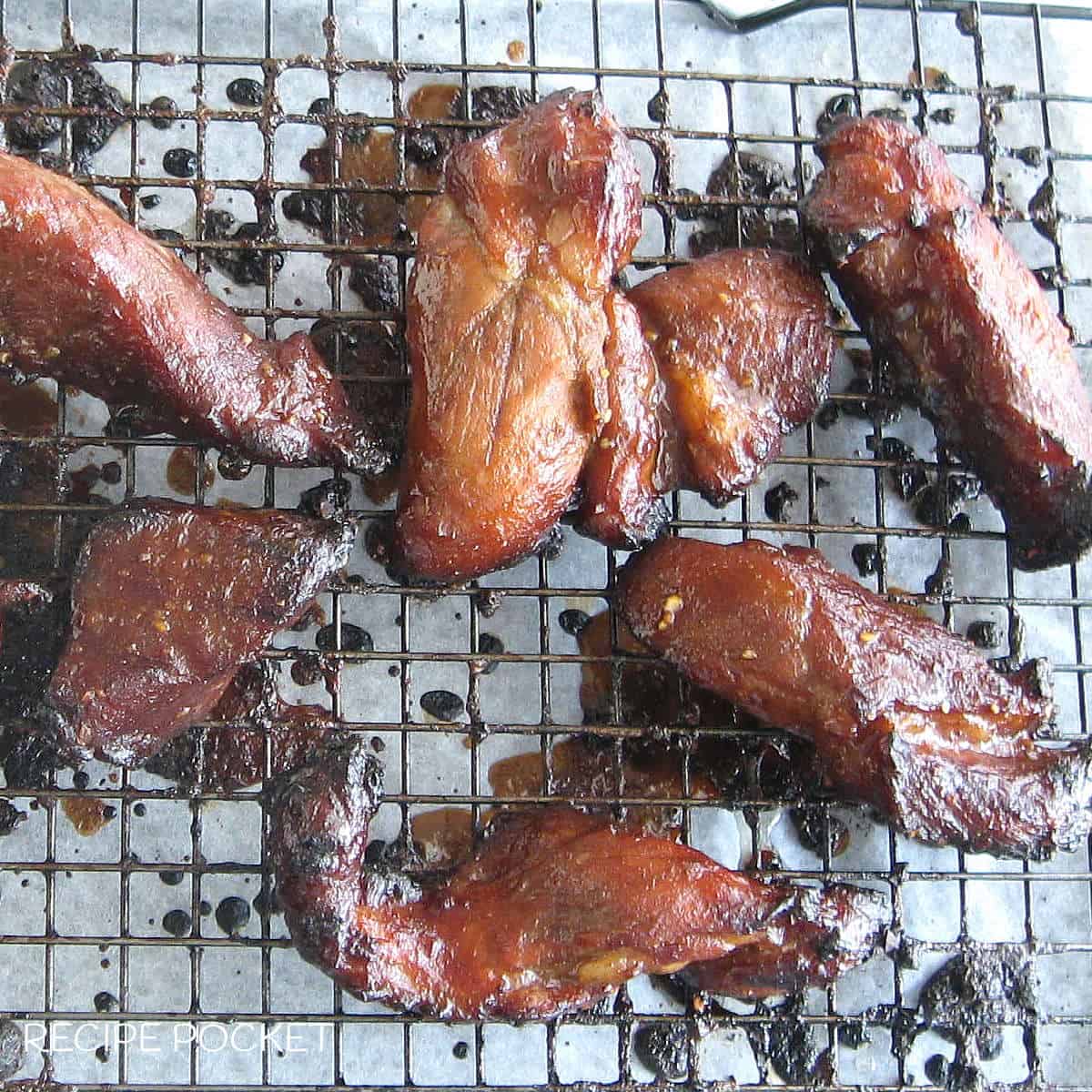 Cooke char siu pork.