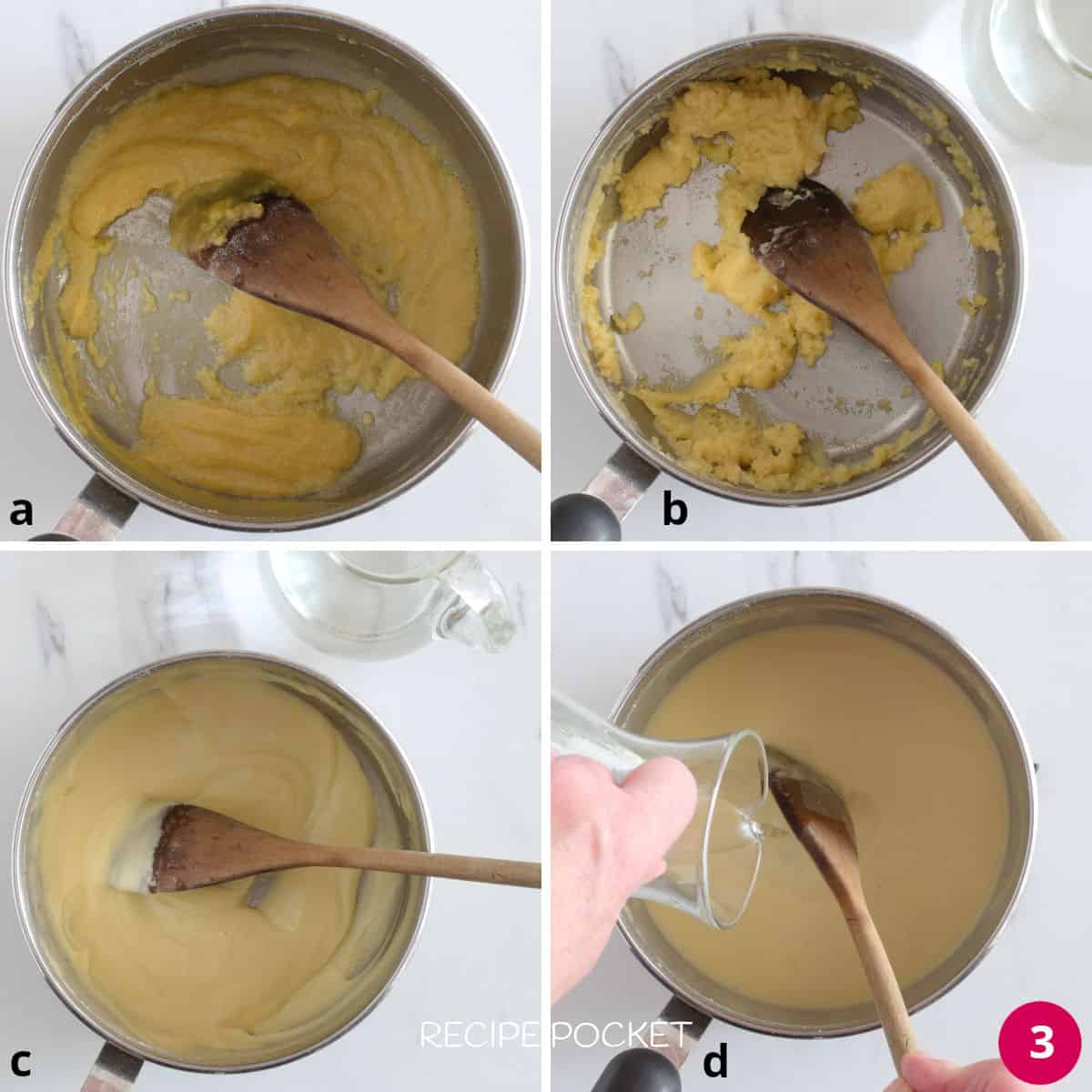 Image showing making a roux and sauce.