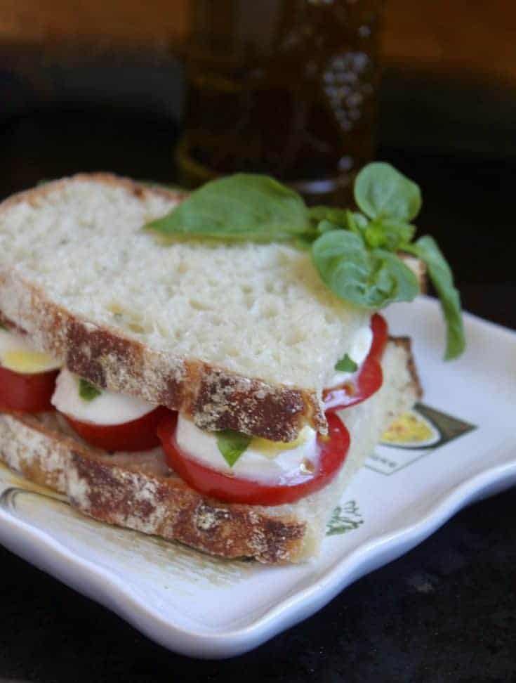 Caprese sandwich.