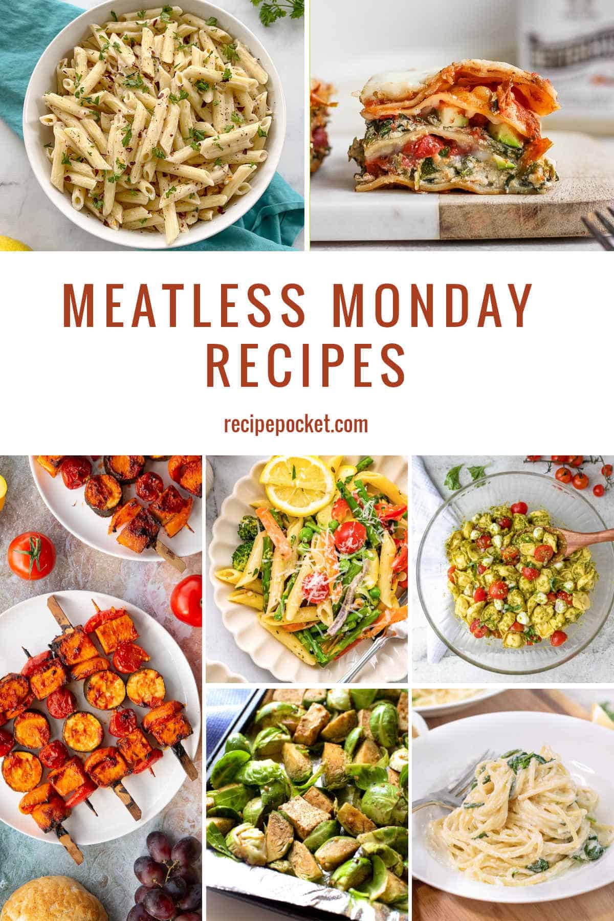 Hero image for blog post on meatless Monday recipes.