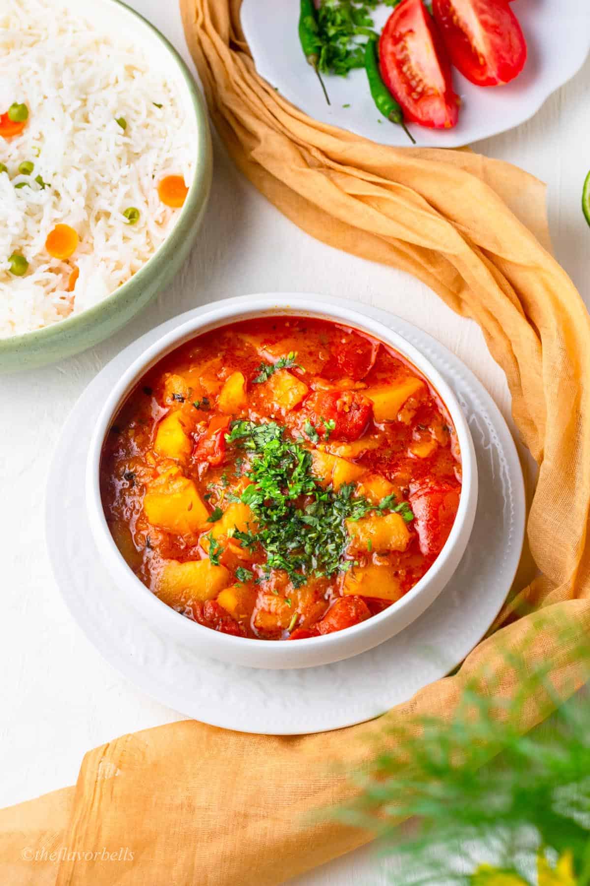 Potato curry.