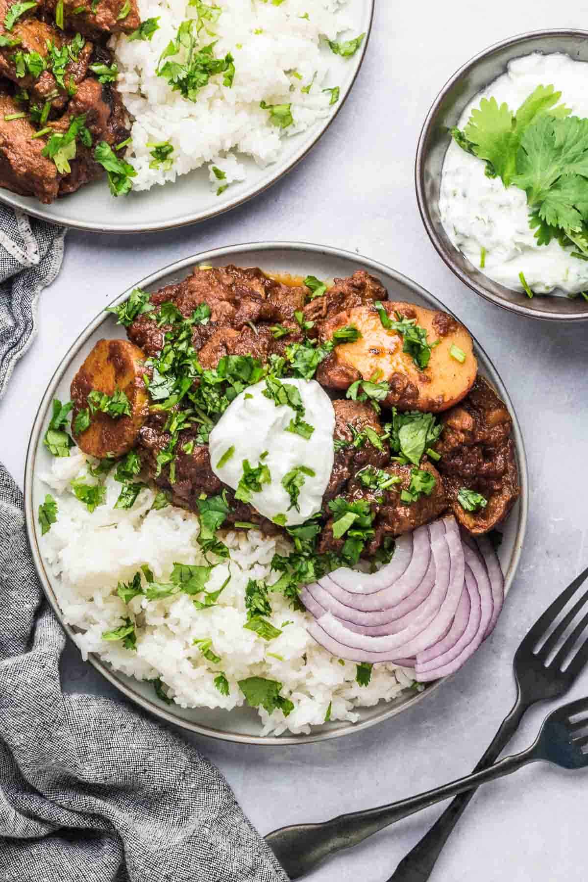 Lamb vindaloo.